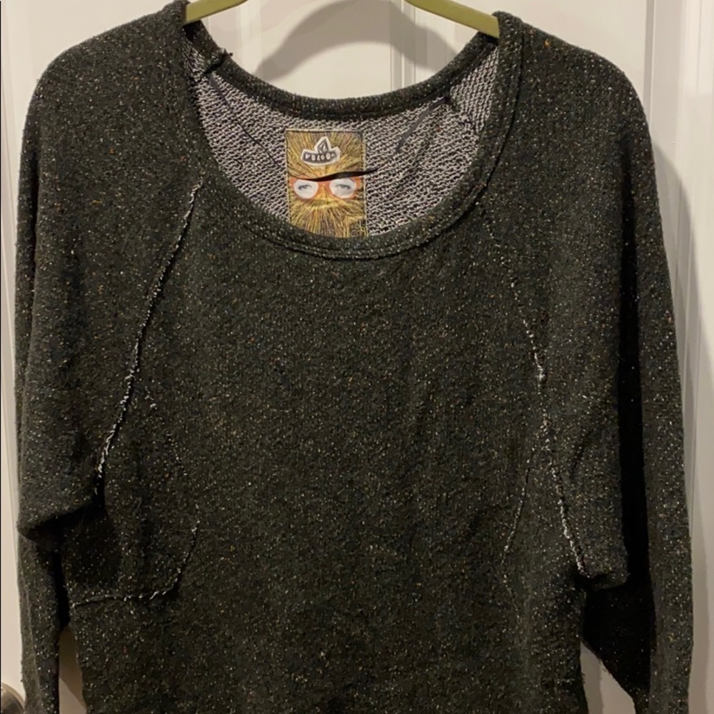 Volcom Oversized Crew Mixed Color Euc - image 2